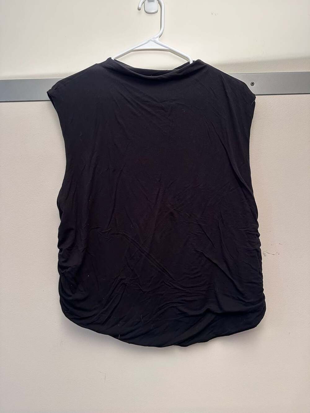 A New Day Ruched Side Tank Top Size XXL Black